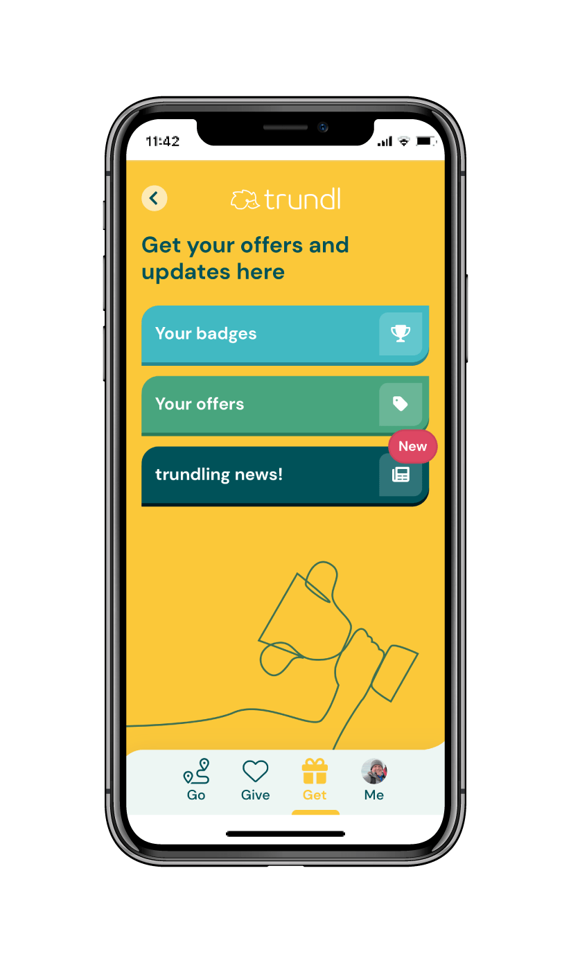 trundl, trunlde, walking app, charity walking, raise money for charity by walking, charity walking app, trundl for charity, trundl donations, charity app, trundl for health, how to raise money for charity