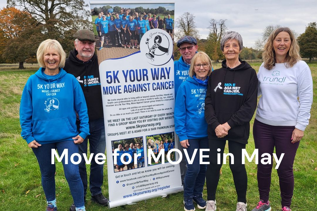 Blog author Deb Willoughby and walking for charity app trundl founder Hil Mines meet at a MOVE Against Cancer 5k Your Way event in Nottingham