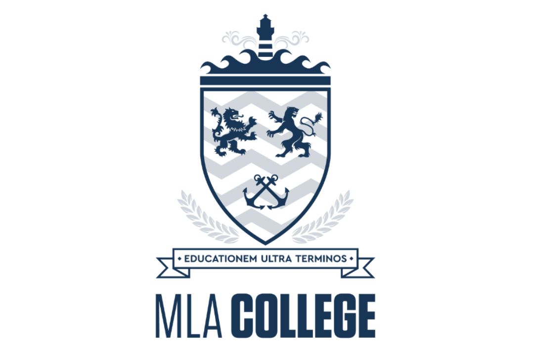 Image shows the logo for MLA College who are members of walking for charity app trundl